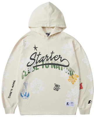 STARTER 手描きフローラルグラフィティ プルオーバースウェットシャツ ユニセックス SA33HD002U Buy STARTER 手描きフローラルグラフィティ プルオーバースウェットシャツ ユニセックス SA33HD002U