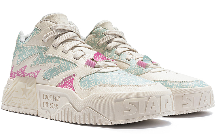 Shop 스타터 조니 제이 x 로우탑 '화이트 핑크 블루' STG3S6079M-WH13