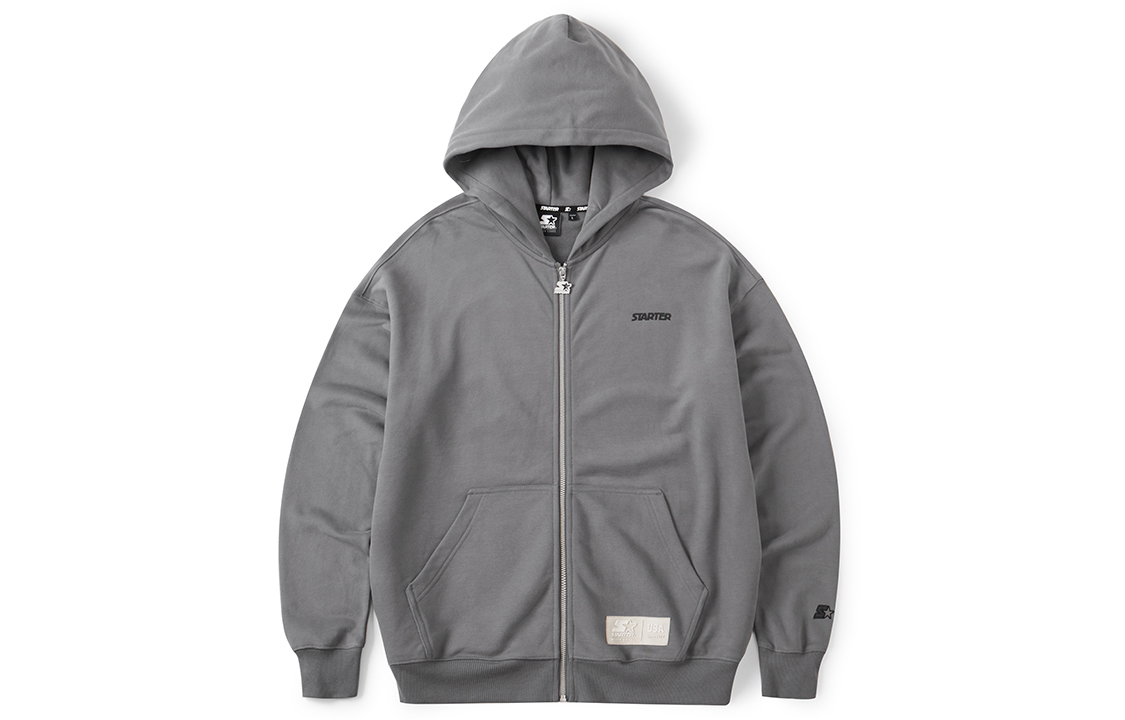 STARTER Letter Zipper Hoodie Unisex STI1C0601M