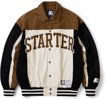 STARTER Logo Embroidered Button-Up Workwear Jacket Brown Unisex STI1C1002M-BR11 STARTER Logo Embroidered Button-Up Workwear Jacket Brown Unisex STI1C1002M-BR11