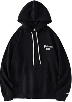 STARTER Logo Embroidered Hoodie Unisex Black STG4C0802M-BK01 Buy STARTER Logo Embroidered Hoodie Unisex Black STG4C0802M-BK01