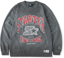 STARTER Logo Print Crewneck Pullover Sweatshirt Unisex Grey STH4C1392M-GY02 STARTER Logo Print Crewneck Pullover Sweatshirt Unisex Grey STH4C1392M-GY02