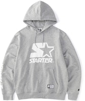STARTER Logo Pullover Hoodie Unisex Light Heather Gray STH3C0812M STARTER Logo Pullover Hoodie Unisex Light Heather Gray STH3C0812M