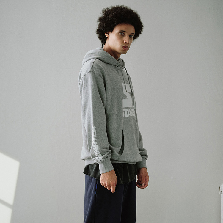 Details for Sudadera con Capucha Unisex STARTER Logo Gris Claro. STH3C0812M