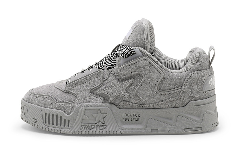 STARTER Low-Top Skate Shoes Gray - Stylish, Non-Slip, Casual Sneakers. SF43V2005M-GRS
