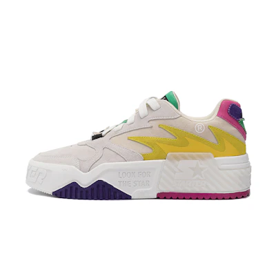 STARTER Low Top 'Grey Yellow Patchwork'