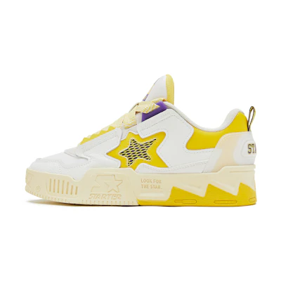 STARTER Low Top 'White Yellow Patchwork'