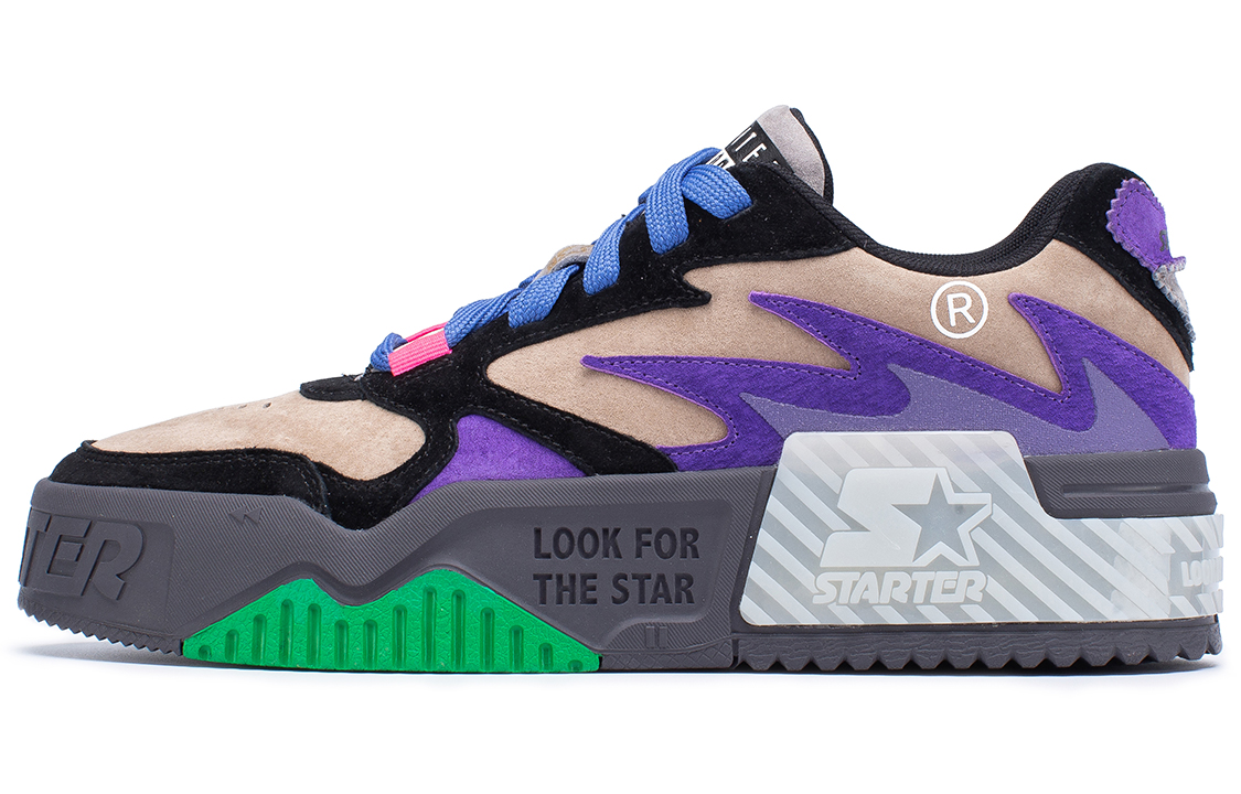 STARTER Low Top Sneaker 'Blue Purple' 'Wave Series American Street Trend Color-Block'