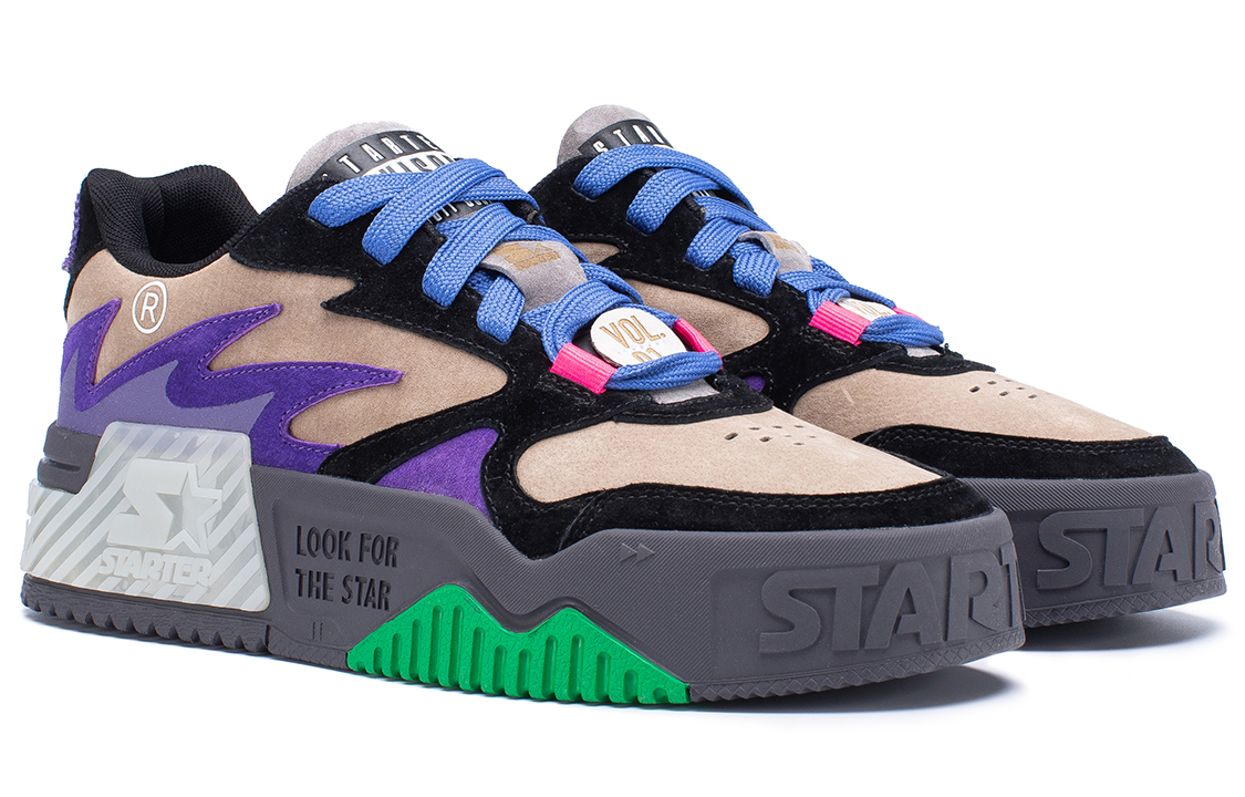 STARTER Low Top Sneaker 'Blue Purple' 'Wave Series American Street Trend Color-Block' 圖 3