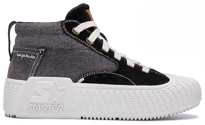 스타터 미드탑 데님 패치워크 블랙 (Seutareo Mideutap Denim Paechiweokeu Beullaek) STF4S6001M-BK01 Order 스타터 미드탑 데님 패치워크 블랙 (Seutareo Mideutap Denim Paechiweokeu Beullaek) STF4S6001M-BK01