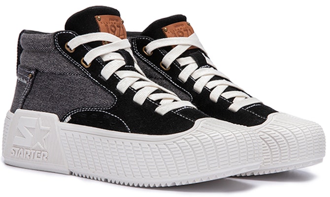 STARTER Mid Top 'Denim Patchwork Black' STF4S6001M-BK01 Lookbook STARTER Mid Top 'Denim Patchwork Black' STF4S6001M-BK01