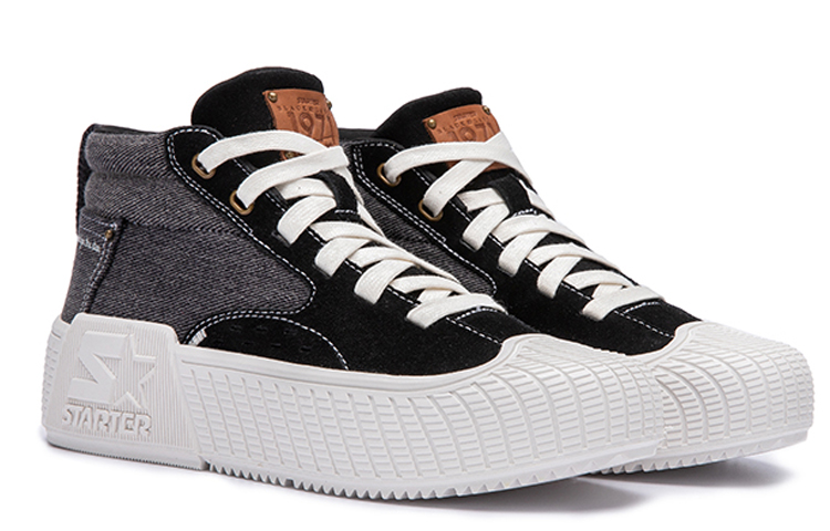 Lookbook STARTER Mid Top ''Denim Patchwork Zwart'' STF4S6001M-BK01