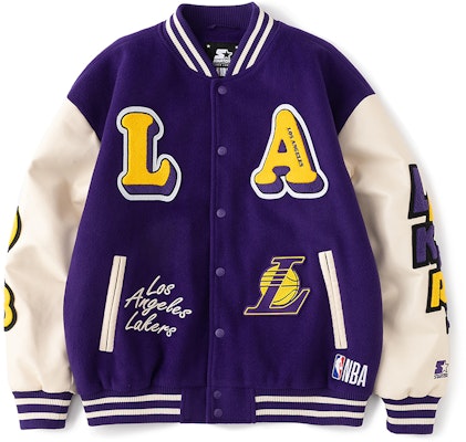 STARTER NBA Lakers Jaket Varsity Ungu Retro Patch Letter Unisex. STH4C2895M-PU09 Buy STARTER NBA Lakers Jaket Varsity Ungu Retro Patch Letter Unisex. STH4C2895M-PU09
