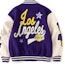 Lookbook STARTER NBA Lakers Jaket Varsity Ungu Retro Patch Letter Unisex. STH4C2895M-PU09