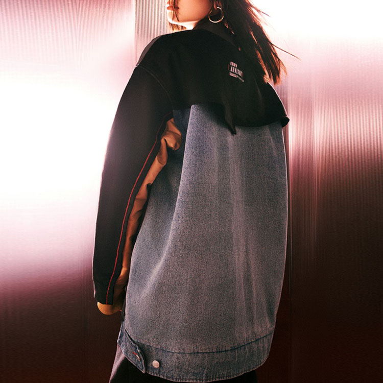 Shop STARTER Patchwork Jaket Baseball Unisex Kelabu Lembut. STG4C2298M