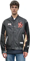 Purchase Chaqueta Unisex Béisbol STARTER Gris Suave - Diseño Patchwork y Botones. STG4C2298M