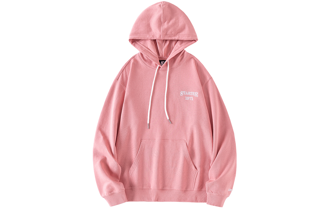 STARTER Pink Hoodie with Back Logo and Embroidered Towel Stitch – Unisex STG4C0802M-PK03