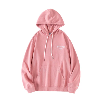 STARTER Pink Hoodie with Back Logo and Embroidered Towel Stitch – Unisex STG4C0802M-PK03