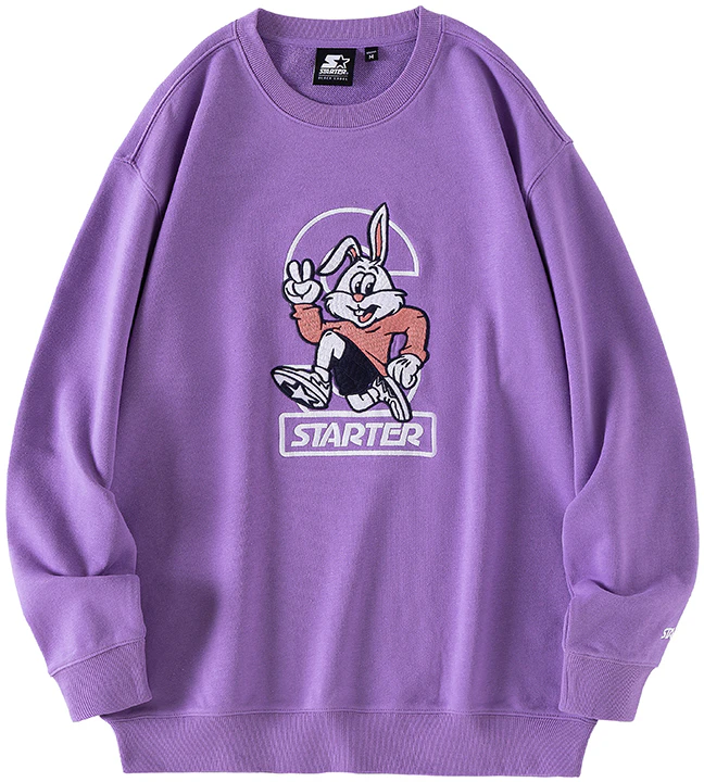 starter-rabbit-logo-embroidered-plain-crewneck-sweatshirt-unisex-purple-stg-4-c1202-f-pu-02