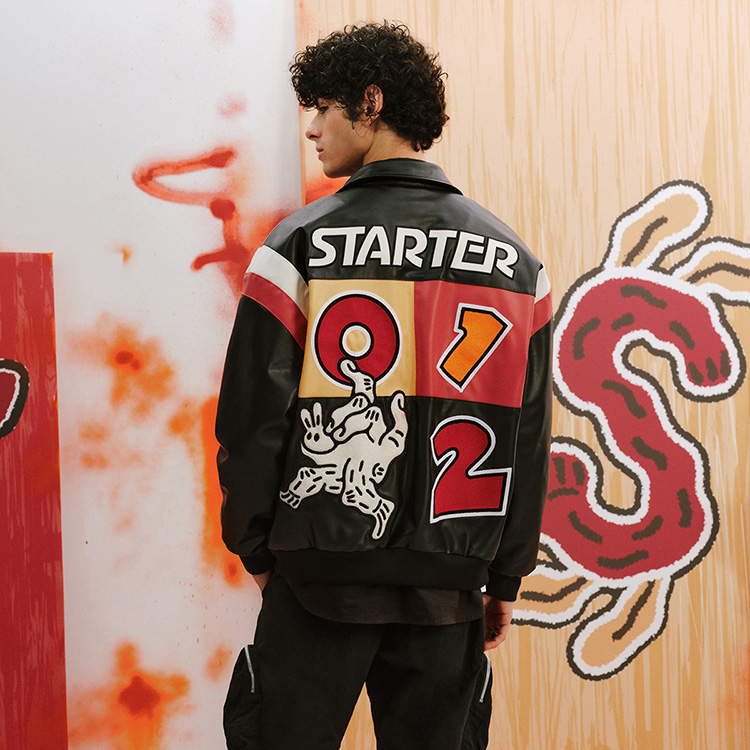 Purchase STARTER Jaket Unisex Rabbit Series Patchwork Logo Hitam STI1C1099M-BK01