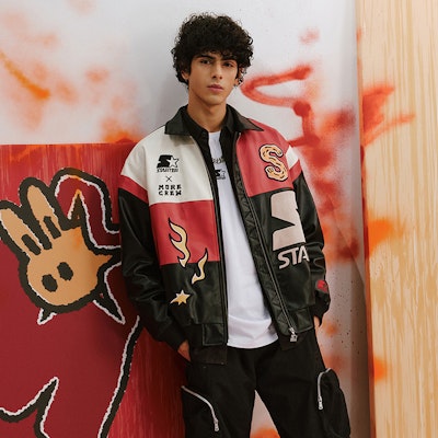 STARTER Jaket Unisex Rabbit Series Patchwork Logo Hitam STI1C1099M-BK01 Sizing STARTER Jaket Unisex Rabbit Series Patchwork Logo Hitam STI1C1099M-BK01