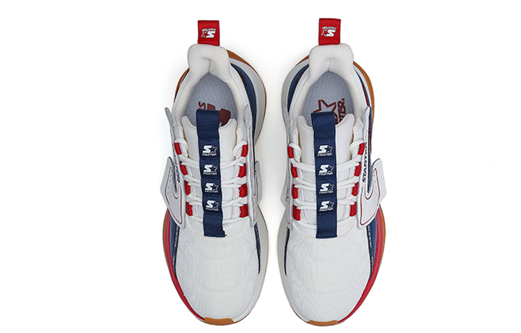 Lookbook STARTER Retro 'Sepatu Ayah Deconstructed Sol Tebal Logo Merah Putih' STE3S2029M-WH01