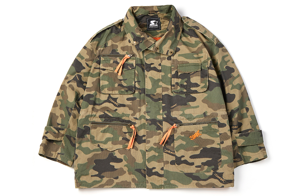 STARTER Retro American Loose-Fit Camouflage Jacket Unisex SA41WJ002U