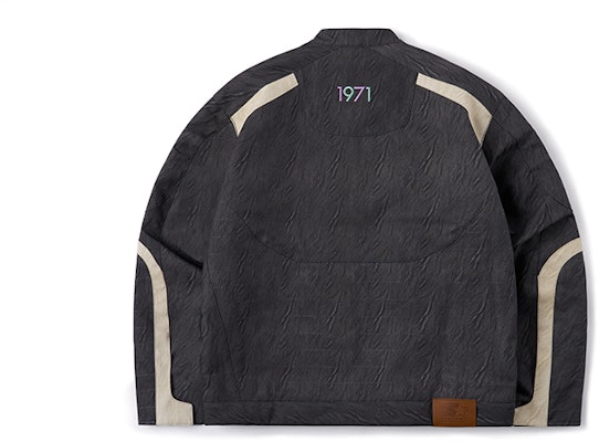 STARTER 复古拼色PU立领夹克 男女同款 - 黑色 SA34WJ002U Lookbook STARTER 复古拼色PU立领夹克 男女同款 - 黑色 SA34WJ002U