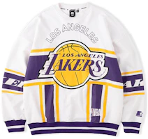 STARTER Retro Letter Graphic Crewneck Sweatshirt White STH4C1295 STARTER Retro Letter Graphic Crewneck Sweatshirt White STH4C1295