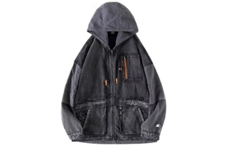 STARTER Retro Loose Fit Hooded Jacket for Men STG3C5905M