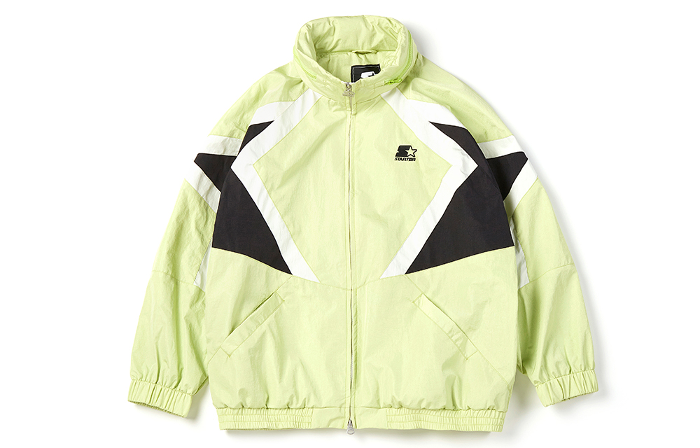 STARTER Retro Outdoor Star Patchwork Jacket Unisex - Light Green SA41WJ003U