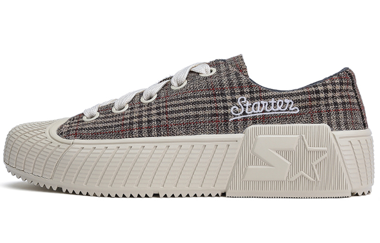 STARTER Retro Platform 'Grey Red Checkered with White Side Woven Logo' STE3S6025M-WH03