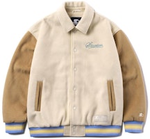 STARTER Retro Varsity Colorblock Letter Print Wool Jacket Unisex Style SA34BJ004U STARTER Retro Varsity Colorblock Letter Print Wool Jacket Unisex Style SA34BJ004U
