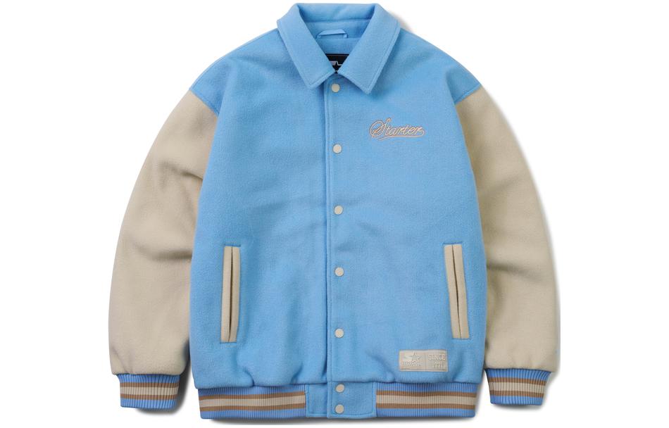 Order STARTER 复古拼色字母印花羊毛夹克 男女同款 SA34BJ004U