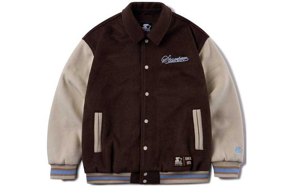 Details for STARTER 复古拼色字母印花羊毛夹克 男女同款 SA34BJ004U
