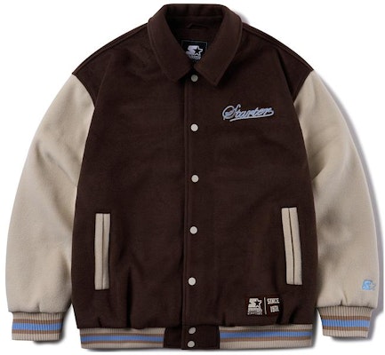 STARTER 复古拼色字母印花羊毛夹克 男女同款 SA34BJ004U Details for STARTER 复古拼色字母印花羊毛夹克 男女同款 SA34BJ004U