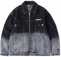 STARTER Retro Washed Denim Jacket with Logo Design - Unisex Casual Style STH3C5903F STARTER Retro Washed Denim Jacket with Logo Design - Unisex Casual Style STH3C5903F