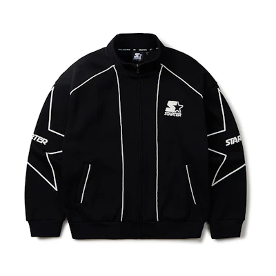 STARTER Solid Color Knit Jacket with Star Line Design Unisex SA34BJ007U