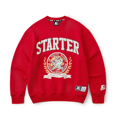 STARTER Sylvester Cartoon Graphic Crewneck Unisex Sweatshirt Saffron Color STI1C1296M-RE19