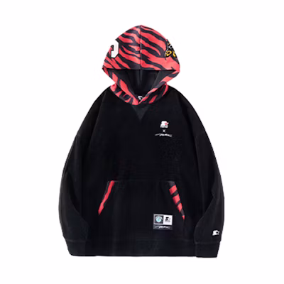 STARTER Tiger Year Hoodie Black Unisex - Tiger Stripe Patch Design STH1C0899M-BK01
