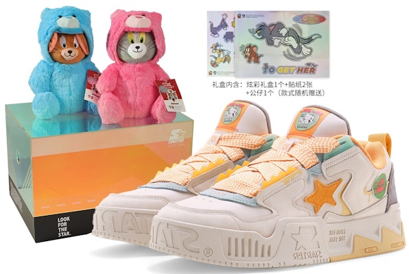 STARTER TOM&JERRY x Wave VOL Series Low Top 'Melon White Cartoon Color-Block' STI2S6013-WH13(S-BOX) Buy STARTER TOM&JERRY x Wave VOL Series Low Top 'Melon White Cartoon Color-Block' STI2S6013-WH13(S-BOX)