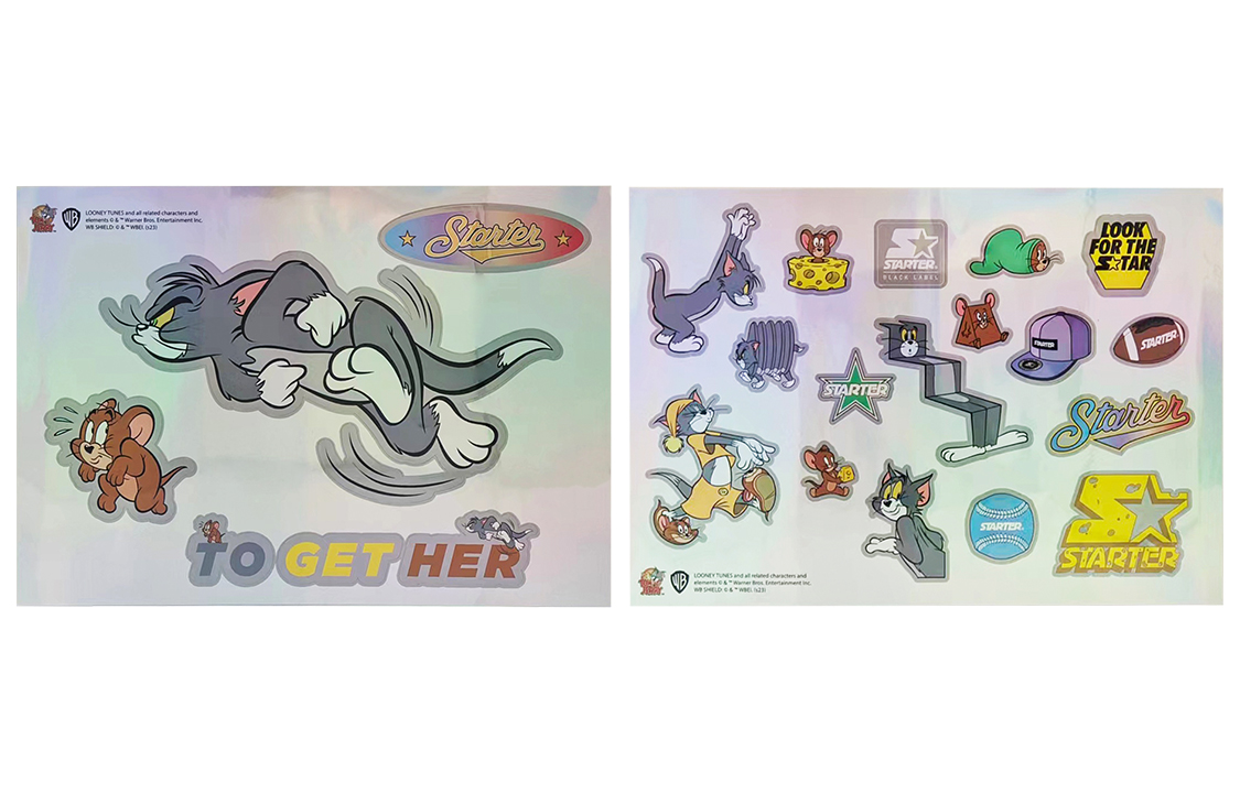 Cheap STARTER 跨界TOM&JERRY x Wave VOL 系列 低帮 '蜜瓜白 卡通拼色' STI2S6013-WH13(S-BOX)