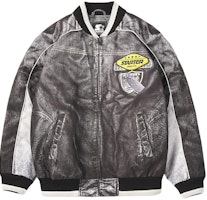 STARTER Unisex Black Baseball Collar Loose Fit Sports Jacket SA41BJ005U STARTER Unisex Black Baseball Collar Loose Fit Sports Jacket SA41BJ005U