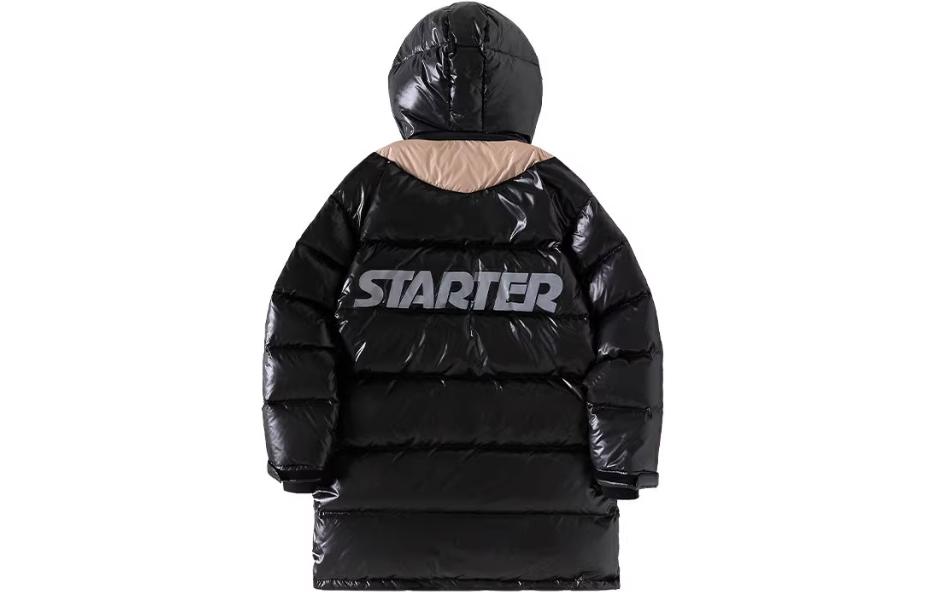 Lookbook STARTER Unisex Jaket Hitam Hoodie Mid-Length Hangat dan Serbaguna. STG4C4703M