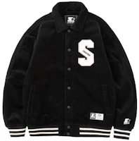 STARTER Unisex Black Long-Sleeve Polo Jacket STH4C1005-287099 STARTER Unisex Black Long-Sleeve Polo Jacket STH4C1005-287099