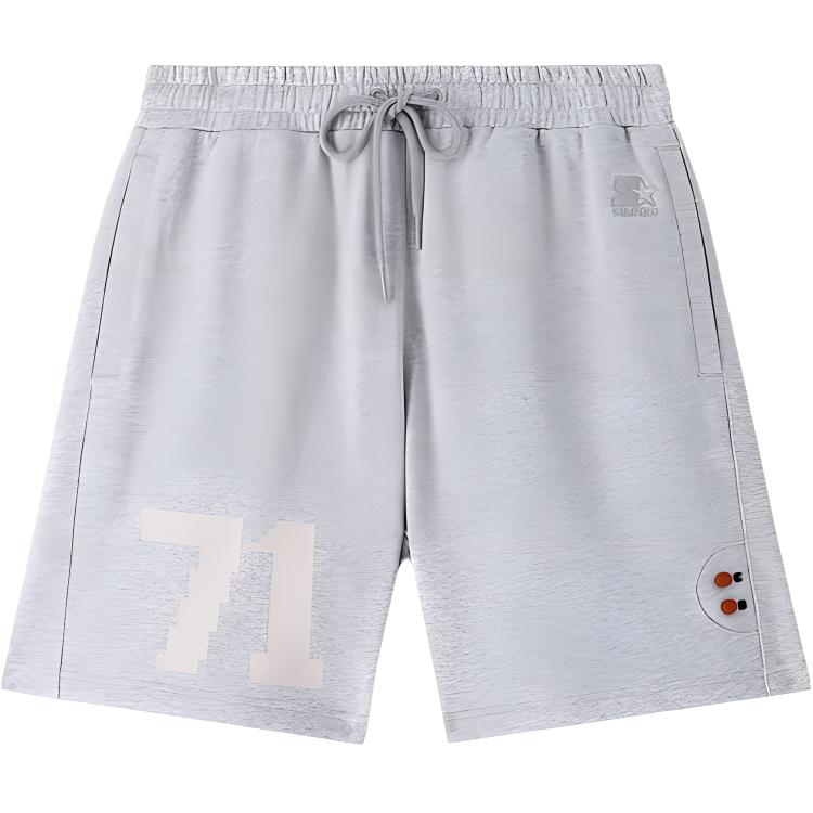 STARTER Unisex Breathable Numeric Print Drawstring Casual Shorts. SA42KS002