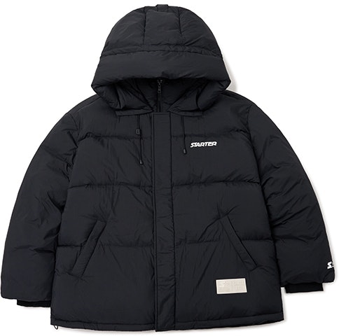 starter-unisex-solid-color-logo-printed-hooded-down-jacket-sa-34-dj-004-u
