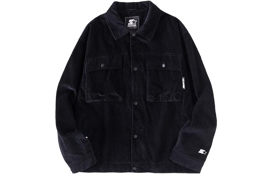 STARTER Unisex Solid Color Pocket Design Jacket STG3C1013M