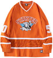 STARTER Vintage Letter Embroidery Oversized Pullover Sweatshirt Oxidized Orange STG4C1217M STARTER Vintage Letter Embroidery Oversized Pullover Sweatshirt Oxidized Orange STG4C1217M
