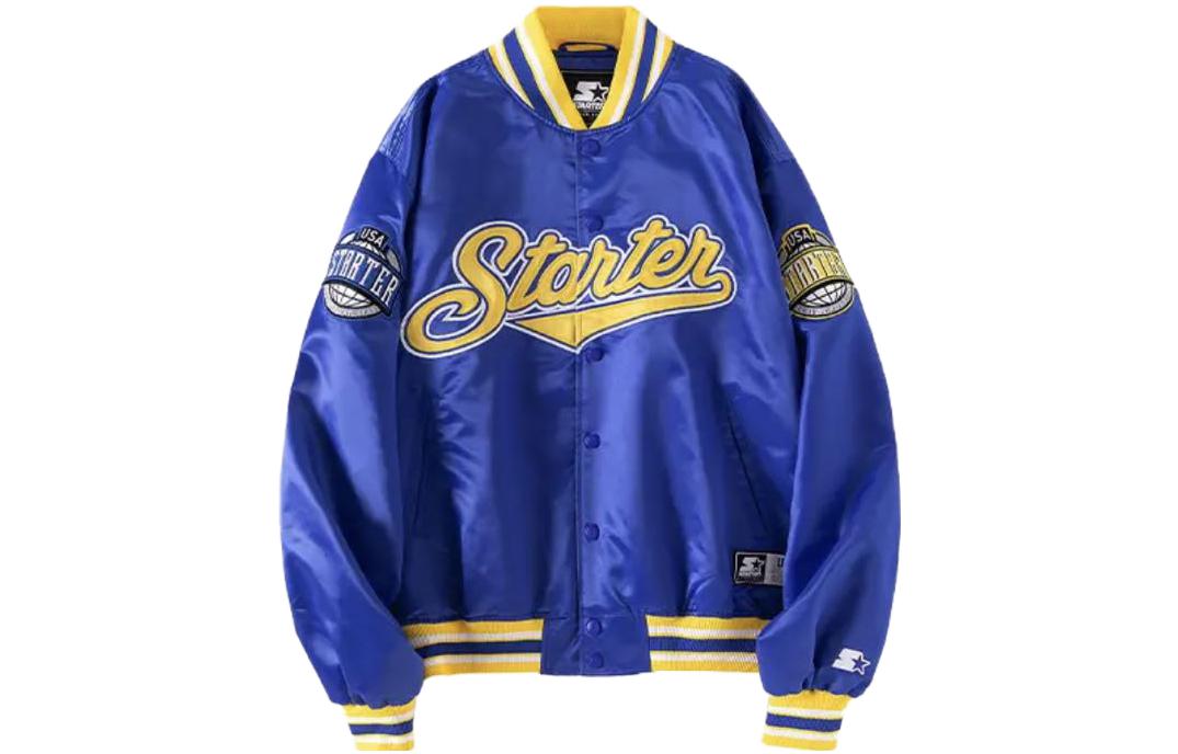STARTER Vintage Varsity Letterman Embroidered Jacket Unisex Blue ST19SSC2219610F